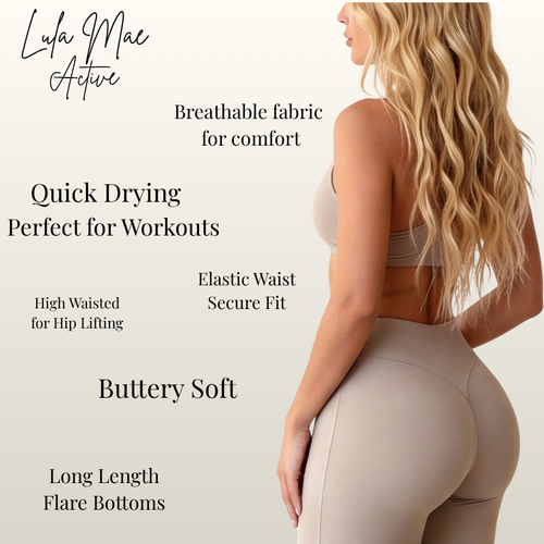 Lula Mae Buttery Soft Yoga And Workout Flare Bottom Leggings