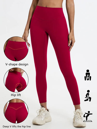 Buttery Soft Fabrics High Waist Leggings Gym Yoga Pants Running Workout Tights Push Up Sports Leggings Women