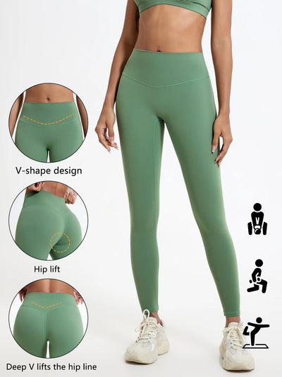Buttery Soft Fabrics High Waist Leggings Gym Yoga Pants Running Workout Tights Push Up Sports Leggings Women